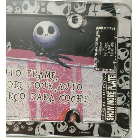 (RET) Jack Skellington Plate Frame Disney Nightmare Before Christmas - Picture 2 of 4